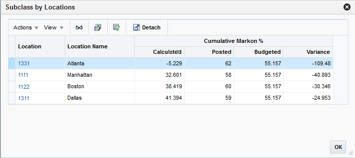 Subclass by Location Window Subclass by Location Window