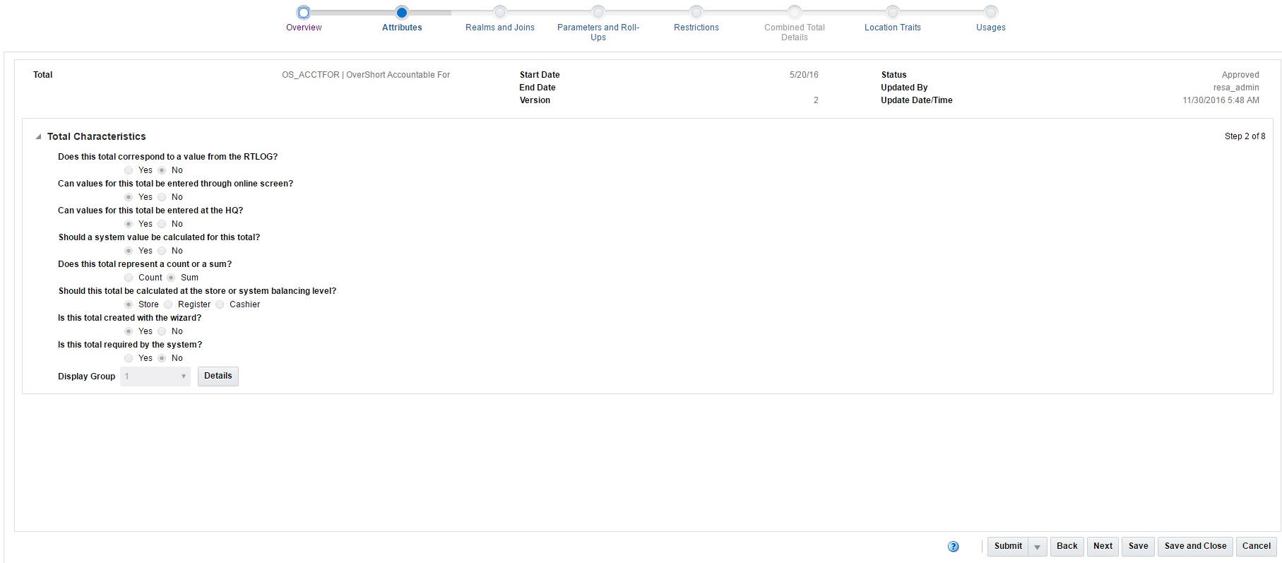Attributes Window Attributes Window