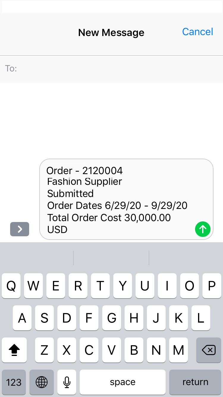 New Message Window