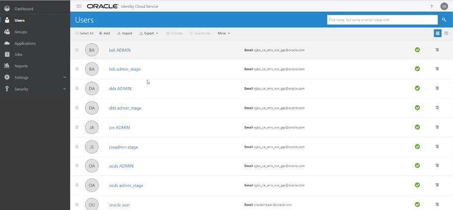 This image shows a list of Users This image shows a list of Users