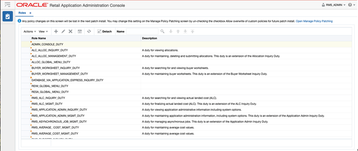 This image shows the roles page. This image shows the roles page.