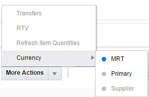 More Actions Menu MRT More Actions Menu MRT