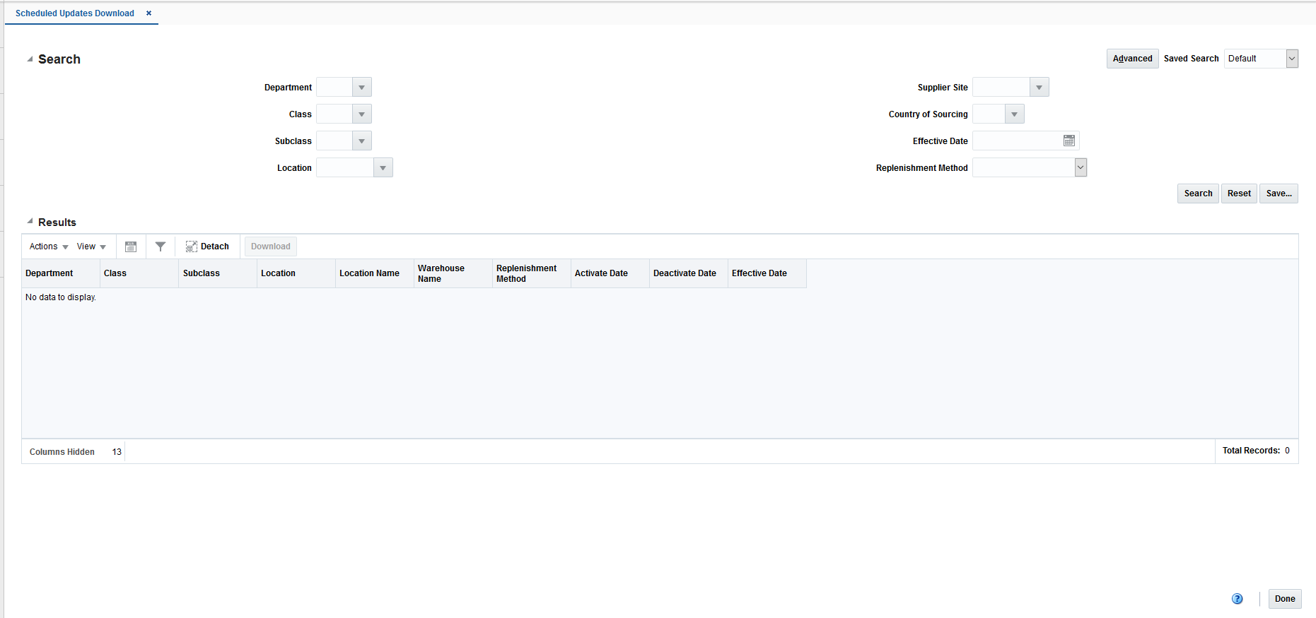 Scheduled Updates Download Page Scheduled Updates Download Page
