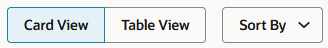 Card View – Sort By Menu
