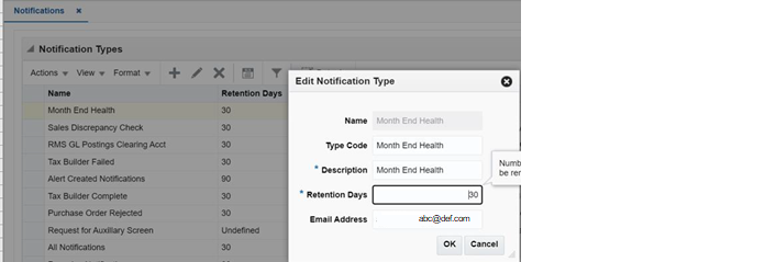 Notification Screen