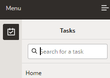 Tasks menu illustration with Search