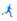 Illustrates the running man icon.