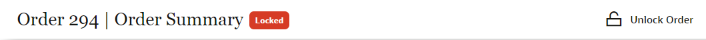 illustrates locked order settings illustrates locked order settings
