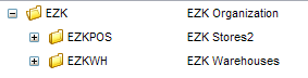 Illustrates two sample location types within the sample organization. Illustrates two sample location types within the sample organization.
