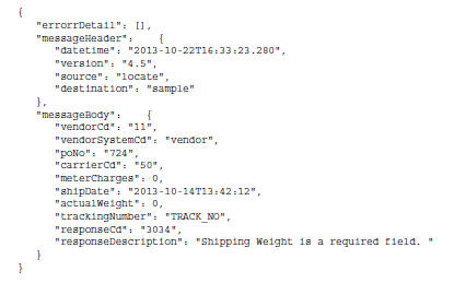 Sample Unsuccessful Response Sample Unsuccessful Response