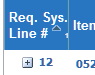 Illustrates the plus sign next to the requesting system line number if the line has split. Illustrates the plus sign next to the requesting system line number if the line has split.