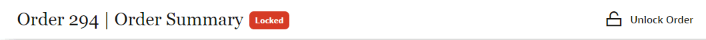 illustrates locked order settings illustrates locked order settings