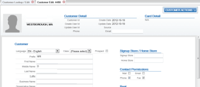 This image shows the customer displayed in Customer Engagement. This image shows the customer displayed in Customer Engagement.
