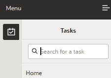 Tasks menu illustration with Search Tasks menu illustration with Search