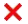 Illustrates the red X icon.