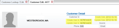 Additional customer detail information. Additional customer detail information.