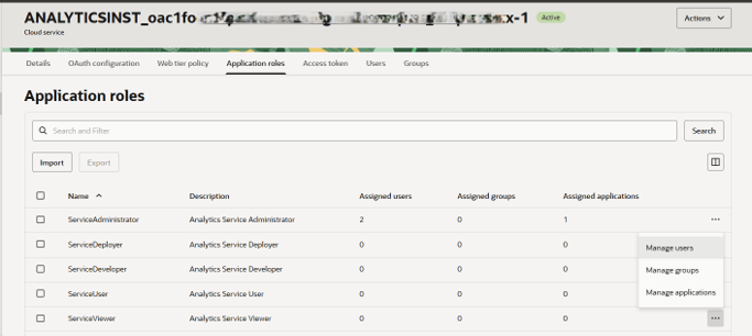 application roles