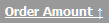 This image shows an up arrow indicating that the orders are displayed in ascending order by value.