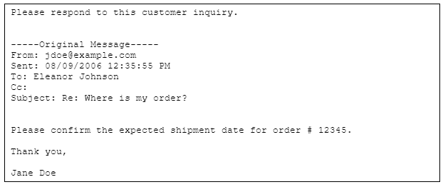 This image shows blank lines included in message. This image shows blank lines included in message.