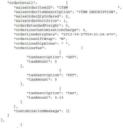 Sample Response Message Sample Response Message