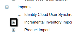 Illustrates the Incremental Inventory Export job selected in the left-hand panel.