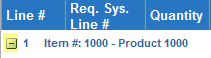 Illustrates when the line number is collapsed.