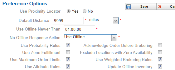 This figure shows the Preferences screen where you can specify basic Routing Engine options.
