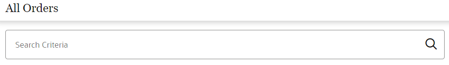 Illustrates the Search Criteria field. Illustrates the Search Criteria field.