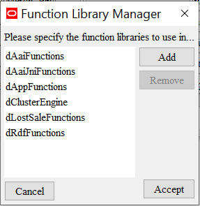 This image shows the function library manager.