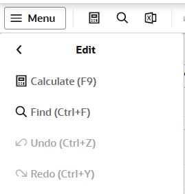 Using Find with the Quick Access Toolbar Menu