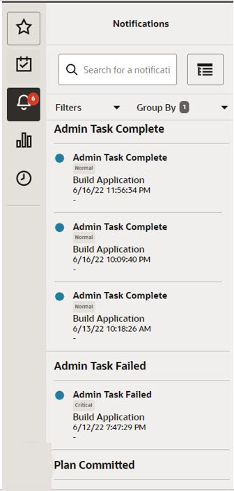 Notifications View Group By Type