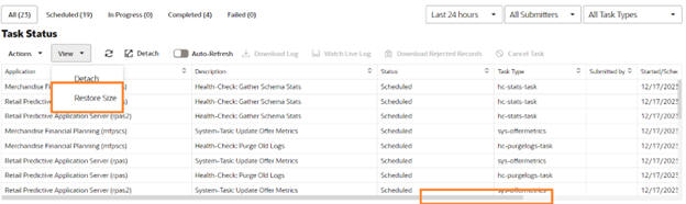This image shows resizing restore. This image shows resizing restore.