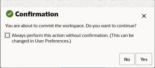 Commit Confirmation Message