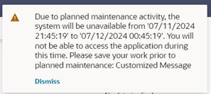This image shows example notification window. This image shows example notification window.