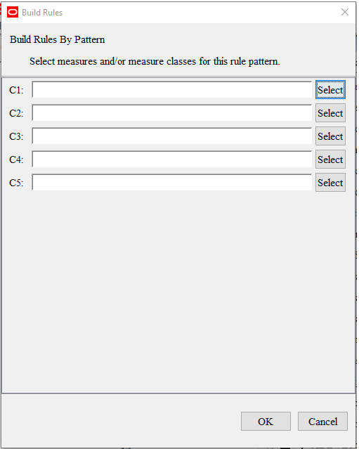 This image shows the Build Rules dialog box. This image shows the Build Rules dialog box.