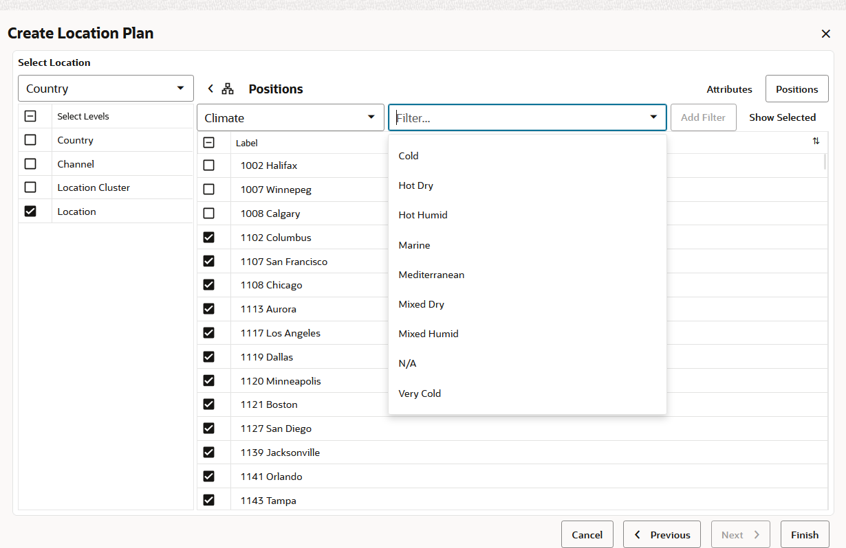 Attribute Values Displayed for the Selected Attribute Attribute Values Displayed for the Selected Attribute