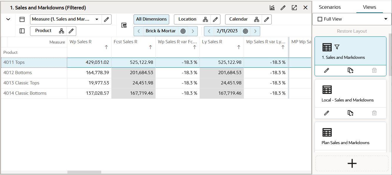 Worksheet State after Position Filter is Applied