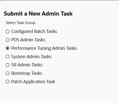 This image shows the performance tuning task. This image shows the performance tuning task.
