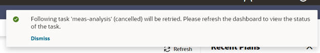 This image shows the status notification. This image shows the status notification.