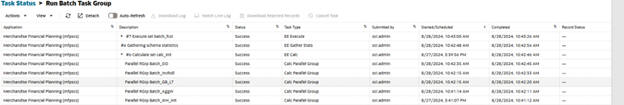 This image shows the task execution as complete. This image shows the task execution as complete.