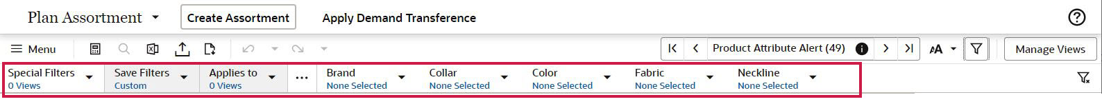 Workspace Filters