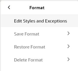 Delete Format