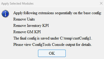 This image shows the finish dialog box.