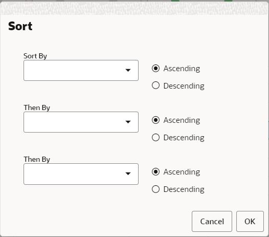 Sort Notifications Window