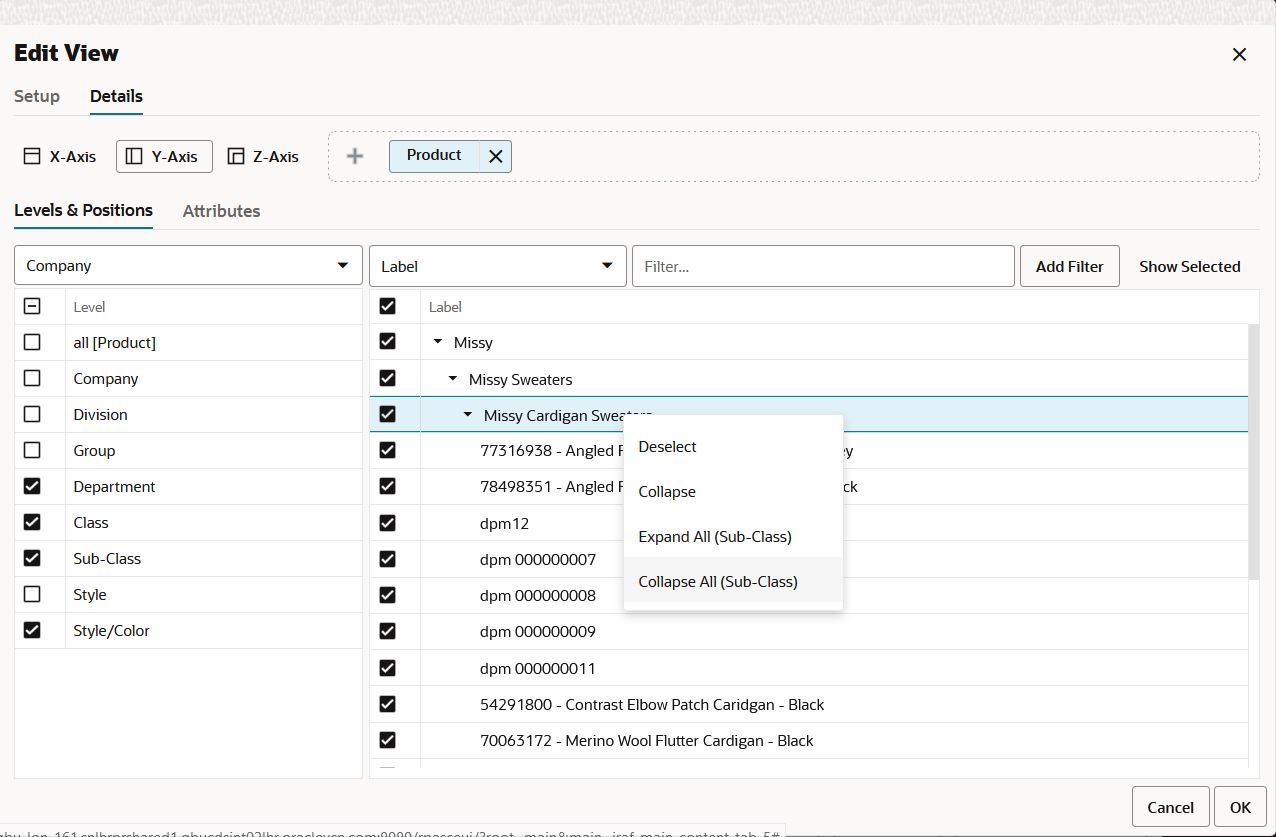 Edit View Collapse All
