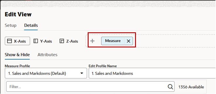 Measure Edit View
