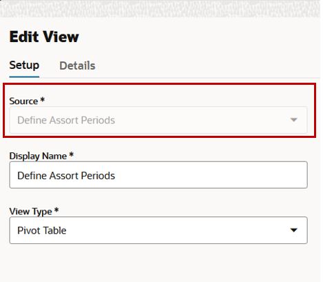 Display Source in Edit View While Editing an Existing View