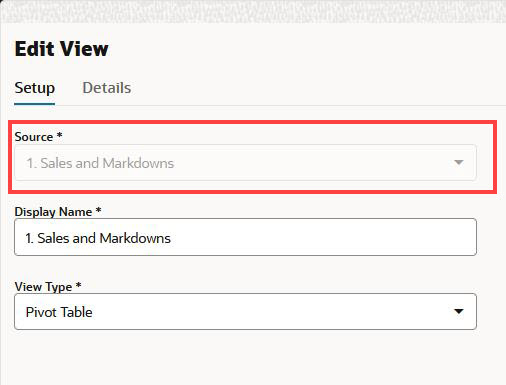 Edit View > Source Menu (unavailable)