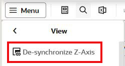 Desynchronize Z-axis from View Menu
