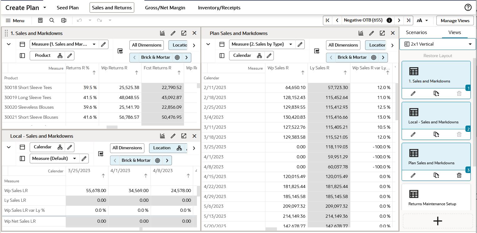 2 x 1 Vertical Layout
